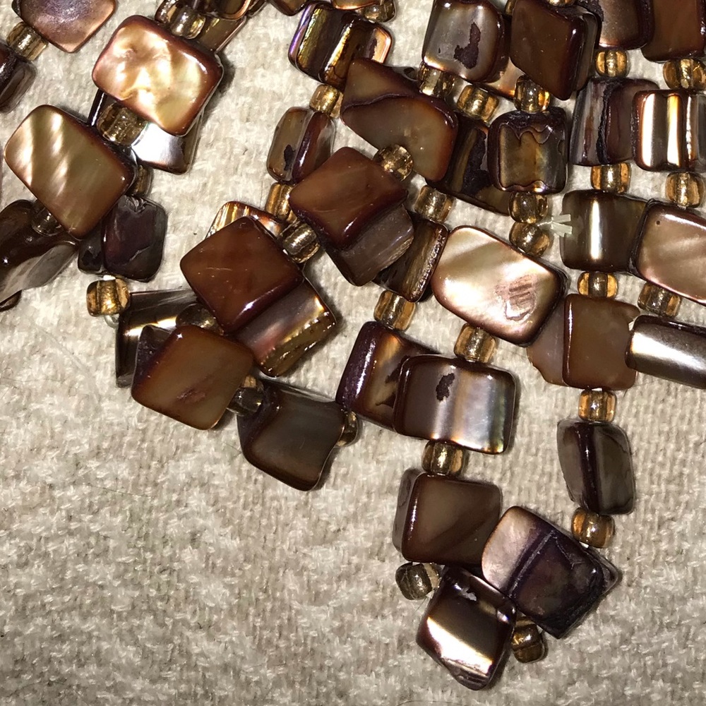 {FREE w/ purchase} Set of 5 bracelets brown to cream colors